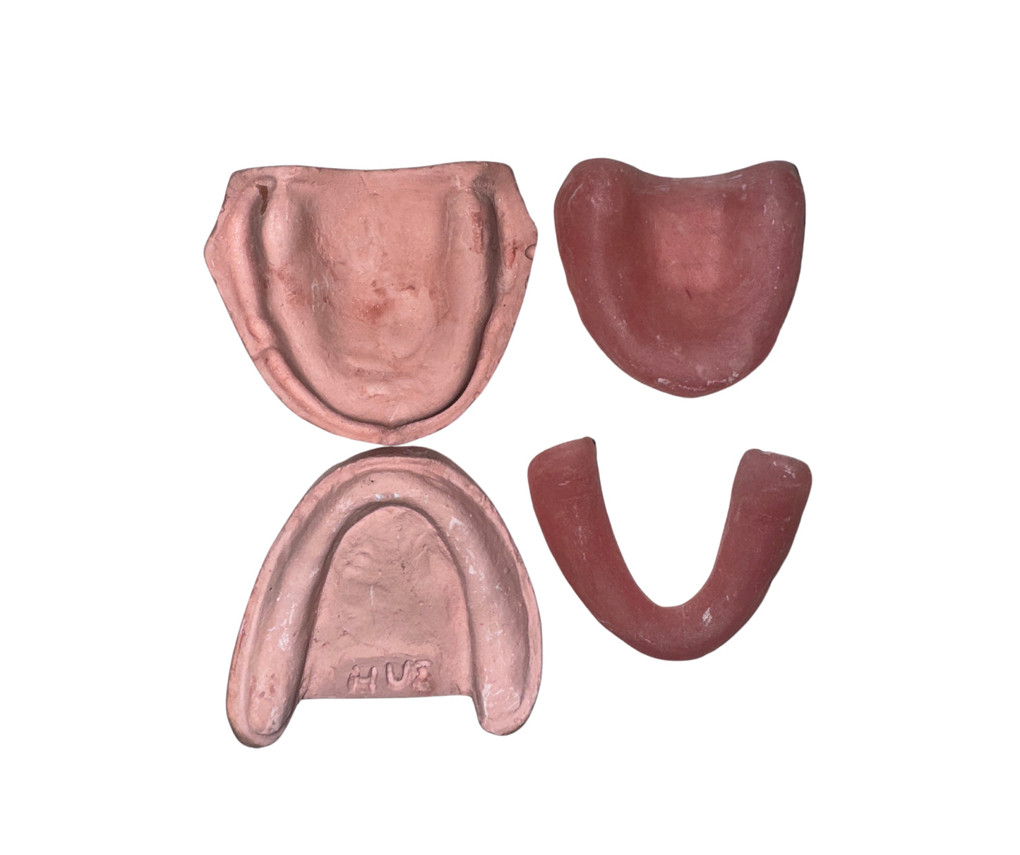 Cast with denture base