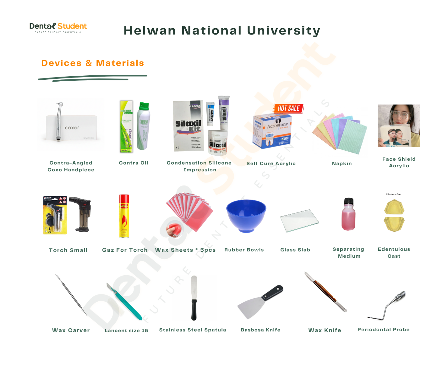 Helwan National University Level Two Dental Box