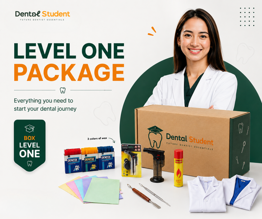 Level 1 dental student package with lab coat, torch and wax carving tools — Dental Student Shop Egypt